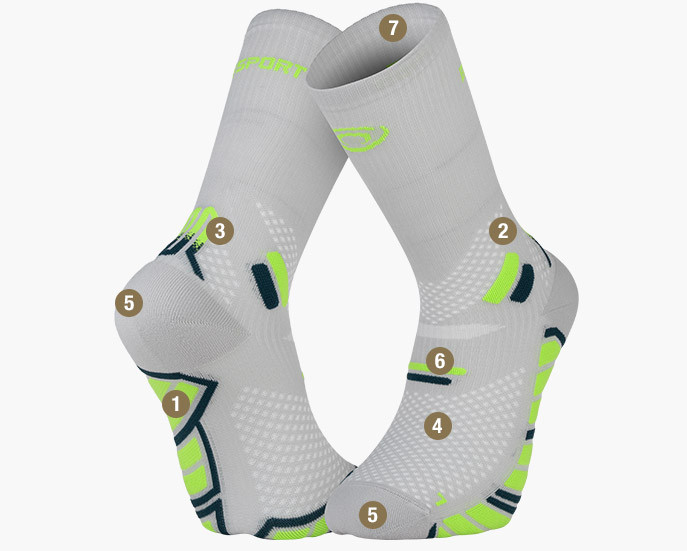 Trail Ultra High Socks grey/green